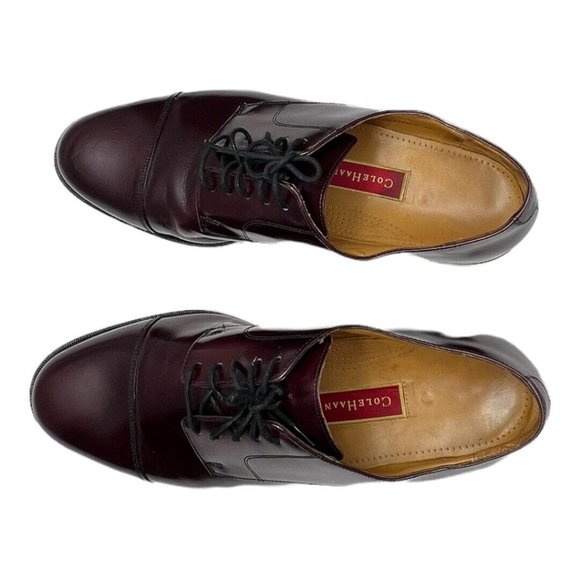 Cole Haan Caldwell Oxford Men's 14 D Burgundy Leather CapToe Lace Up 08331 - Picture 10 of 10